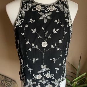 Black top beautiful bead work